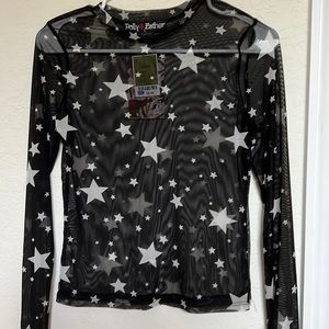 Sheer star top